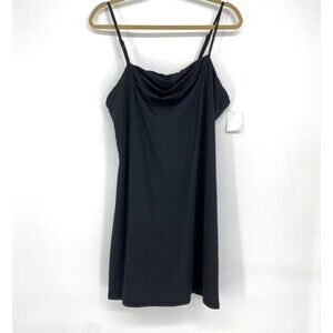 AFRM Los Angeles Black Spaghetti Strap Mini Dress Size XL